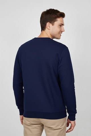 Baglan Erkek Büyük Beden Sıfır Yaka Selanik Sweatshirt Bgl-st04871 Lacivert