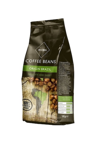 Rioba Coffee Beans Brazil Kavrulmuş Çekirdek Kahve 500 G Rioba Coffee Beans Brazil Kavrulmuş Çekirdek Kahve 500 G