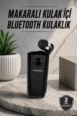 Hepsi Tüm Telefonlara Uyumlu Mikrofonlu Titreşimli Makaralı Bluetooth Kulakiçi Kulaklık Najmaddin