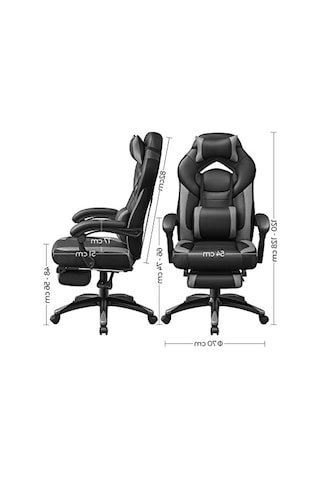 Ergonomik Ofis Koltuğu, Siyah Ve Gri Renk Seçenekleri Açık Gri