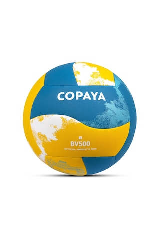 Copaya Bv500 Hibrit Plaj Voleybol Topu Sarı-mavi No:5 280 Gram Çok Renkli