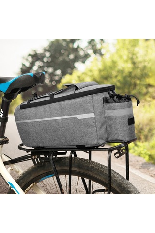 Jeemson Yalıtımlı Bisiklet Bagaj Çantası - Su Geçirmez, Soğutuculu, Reflektif Gri