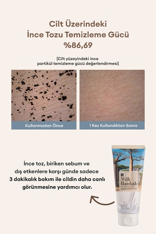 Bitkisel Özlü Nazik Temizlik Sunan Yoğun Yapılı Temizleme Köpüğü Mılk Baobab Whipping Cleansing Foam