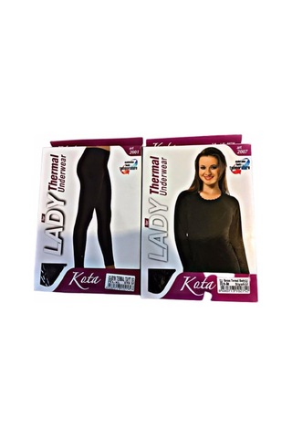 Kota Kadın Termal Alt Üst Takım - 2007-2001 Siyah