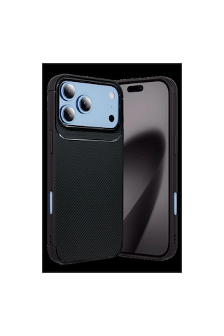 Newface Apple İphone 18 Pro Max Auto Focus Karbon Kapak - Siyah