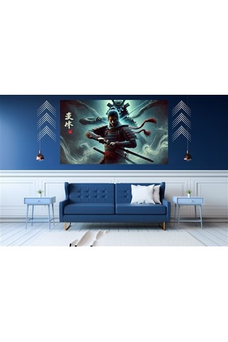 Ti-play Dönüşüm 60x90cm Modern Samuray Pvc Çerçevesiz Tablo