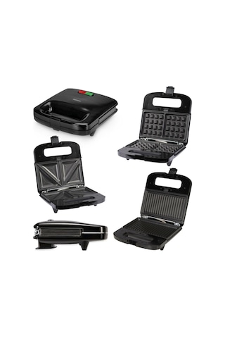 Goldmaster GM-7452 Trimax 800 W Mini Tost ve Waffle Makinesi