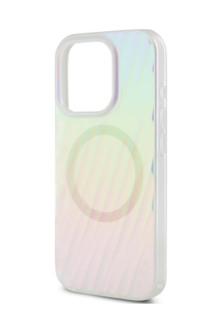 Apple Uyumlu iPhone 16 Pro Kılıf Tumı Lisanslı Magsafe Şarj Özellikli Transparan Kapak Colorful