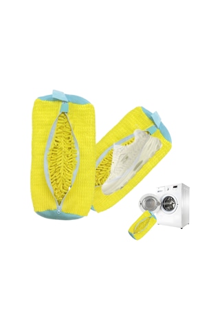 Ayakkabı Çamaşır Makinesi Çantası, Spor Ayakkabı İçin Çamaşır Ayakkabı Çantası, Tenis Ayakkabıları, Çamaşır Makinesi Ve Kurutma Makinesi, Çorap İçin Yeniden Kullanılabilir Temizlik Torbası, Lezzetler, Spor Ayakkabıları Sarı 2 Adet Sarı