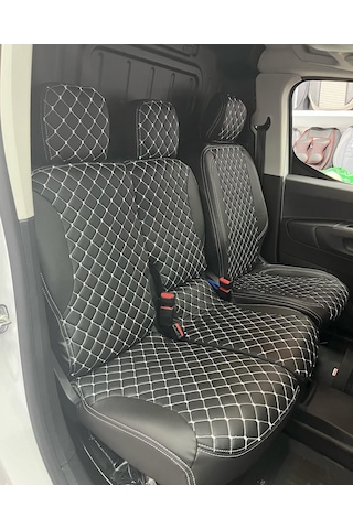 Peugeot Partner Panelvan Uyumlu Araca Özel Deri Oto Koltuk Kılıfı