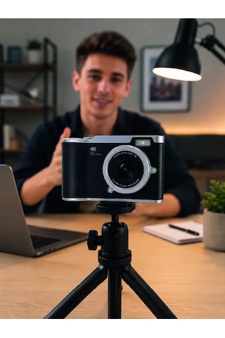 Hepsi Taşınabilir Dijital Fotoğraf Makinesi Led Flaş Ve 18x Dijital Zoom Najmaddin Standart