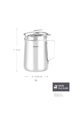 Karaca  Mutfaksever Çelik Kızartma Potu 2L 