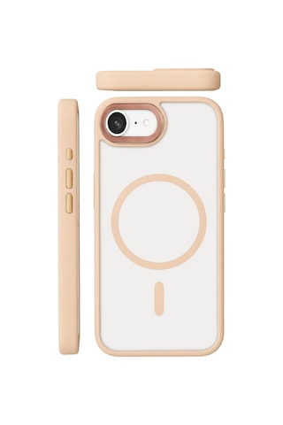 Joko - 925 - Apple iPhone Uyumlu 17e Terea Magsafe Kapak - Csmo-tex - - Pembe