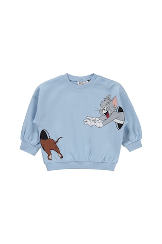 Civil Baby Tom And Jerry Baskılı 3-18 Ay Takım - Mavi