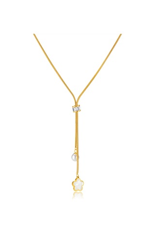 Sones Opk Gx2426 Basit Paslanmaz Çelik Çiçek İnci Kolye Püskül Kolye Çok Renkli