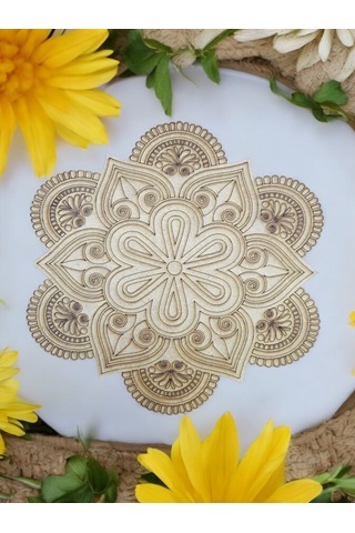 Mandala Ahşap 2'li Hobi Boyama Setleri