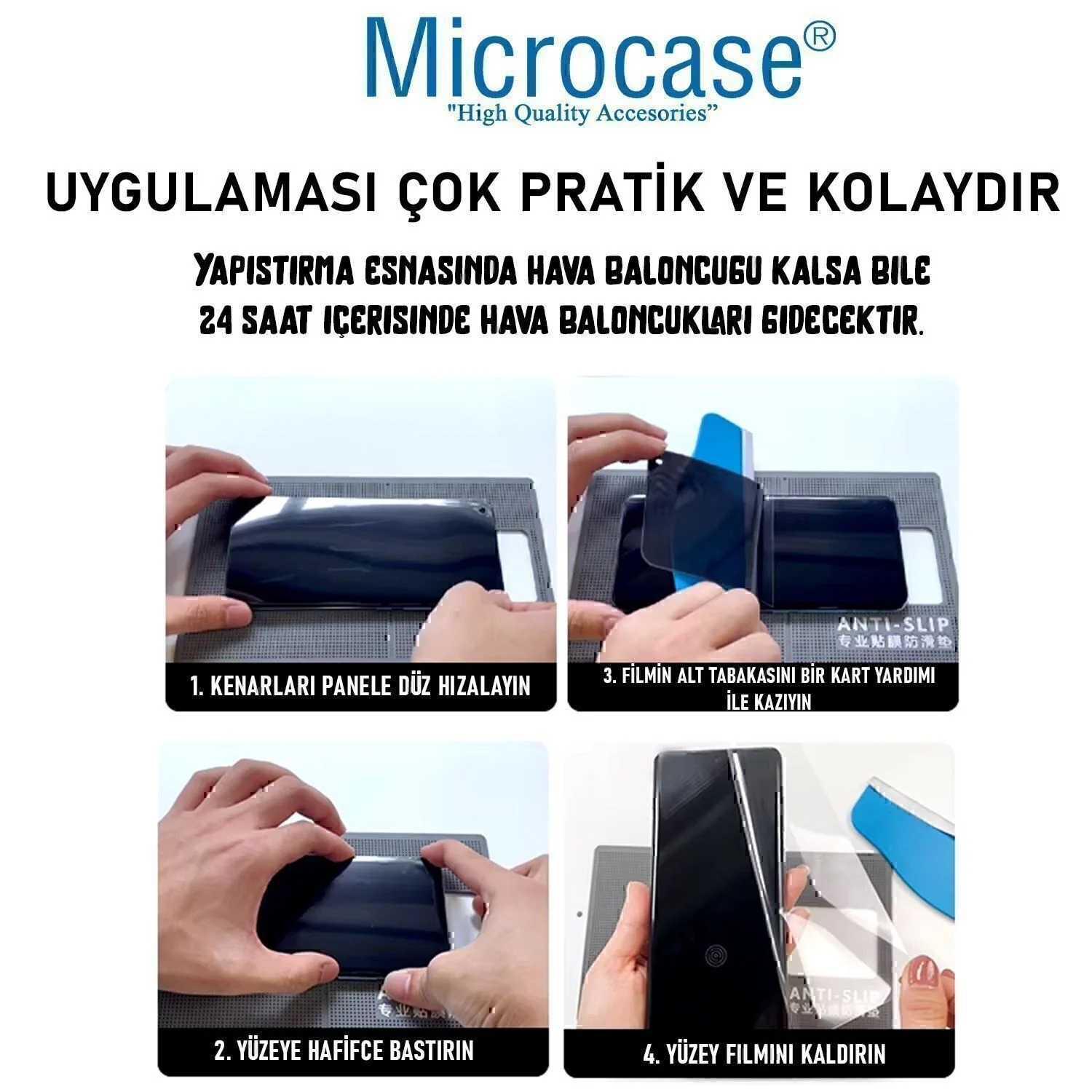 Microcase Tekno Camon 50 Ultra İle Uyumlu Full Tpu Nano Ön Ekran Koruma Filmi - Ekm101