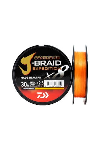 Daiwa Jbraıd Expedıtıon 8b 150m, S.orange İp Misina - 0.13mm
