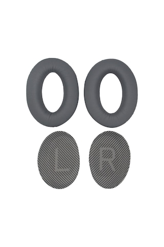 Reedark Bose Qc25 Qc15 Qc35 Uyumlu Hafızalı Köpük Kulaklık Yastığı - Nefes Alabilir Yumuşak Kılıf Koyu Gri Koyu Gri