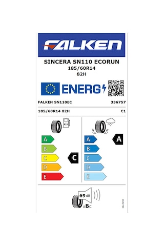Falken 185/60 R14 82H Sincera Sn110 Ecorun Yaz Lastiği 2024
