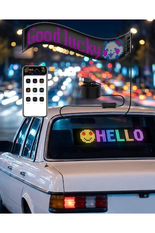 Led Matrix Panel Rgb Yazı Yazma Animasyonlu Telefon Kontrollü Akıllı Ekran 399832