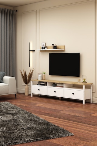 Remy Tv Ünitesi 180 Tv-u1 Sepet - Beyaz Sepet - Beyaz