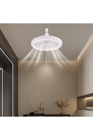 Trendooze Vantilatörü Tavan Suntek Magideal Işık E27 Beyaz Wd Beyaz Işık