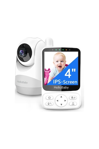 Hellobaby Bebek Monitörü, 29 Saat Pil Ömrü, 355 /120 Döner Kamera, 2x Zoom, Gece Görüşü, 305 M Menzil Kamera Sistemi