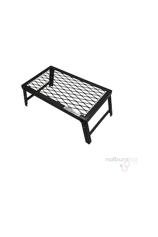 Rox Camping 0121 Ayaklı Ateş Üstü Kamp Izgara Large Siyah