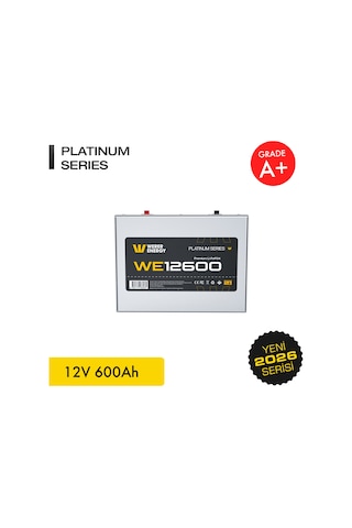 Werer Energy 12V 600Ah LiFePO4 Platinum Series Bluetooth'lu Lityum Demir Fosfat Akü