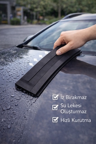 Autofresh Premium Silikon Araç Su Çekici Çekçek Boya Dostu Hızlı Kurulama Aparatı