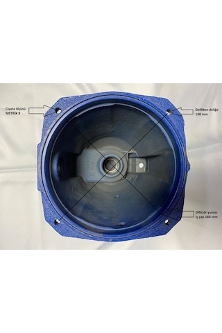 Santrifüj Pompa Ön Gövde -  Su Giriş 1" -  Jet Tip -  1 Hp -  Çıkış 1" -  Yedek