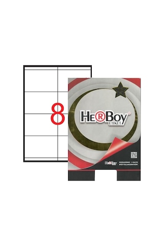 Herboy Hb-1374 105mmx74mm Beyaz Laser Etiket