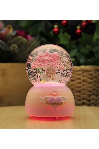 Angel Işıklı ve Müzikli Kar Küresi Büyük Boy