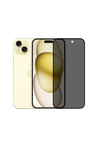 Safeus Tam Kaplayan Hayalet Parmak İzi Bırakmayan Safir Ekran Koruyucu Cam Apple iPhone 15 Uyumlu İle