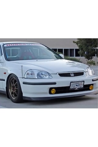 Honda Civic Sir Ön Lip Parlak Siyah Plastik Ön Ek Karlık 1996 1997 1998 Makyajsız Kasa Karlık+bodykit+ek