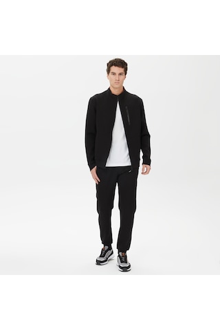 Nautica Nautıca Erkek Siyah Standart Fıt Dik Yakalı Uzun Kollu Sweatshırt Düz K37221t Siyah