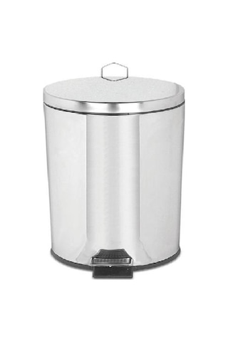 Palex Krom Pedallı Çöp Kovası 20 Litre Gri