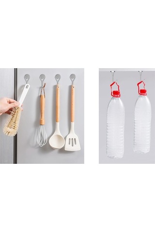 Besthome1 360 Derece Süper Güçlü Mıknatıslı Kanca - Mutfak & Banyo Askısı 4 Adet Diğer Model Diğer