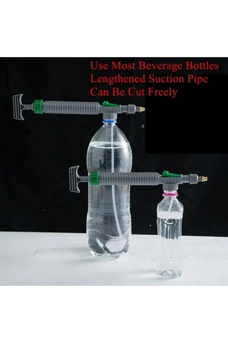 Mufunye Plastik Çok Amaçlı Sulama Spreyi - Bahçe, Araba Yıkama, Dezenfeksiyon İçin 29cm, 76g, Sise Uyumlu Sprinkler Başlığı