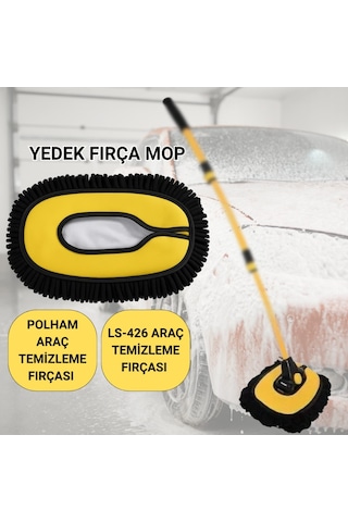 Polham Ve Ls-426 Uyumlu Yedek Araç Yıkama Mopu, Oto Temizleme Fırçası Yedek Mop, Çizmez, Süper Emici, Kolay Tak-çıkar