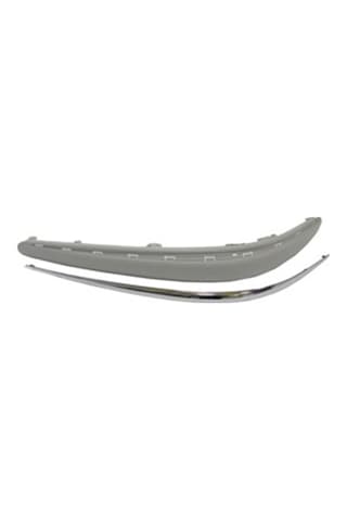 Mercedes E Class W211 03/06 Ön Tampon Bandı Sol Gri Astarlı/nikelaj Çıtalı Sensör Deliksiz Tyg