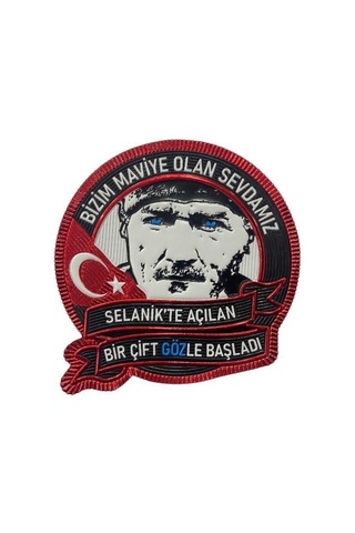 Hadpols Giyim Aksesuarı Günlük Kullanım Anlamlı Hediye Single Sword Plastik Atatürk Büyük Boy Peç