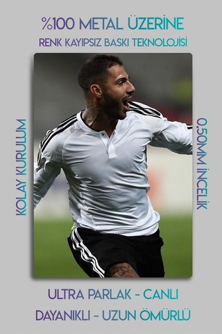 Metal Baskı, Ricardo Quaresma - Parlak Dekoratif Sporcu Duvar Tablosu, 4k Kalite