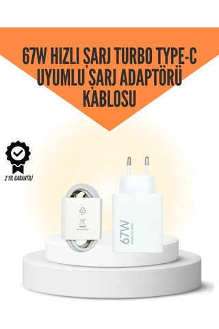 67w Hızlı Şarj Cihazı Yüksek Isı Dayanımlı Type-c Set
