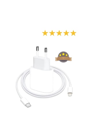 Apple Uyumlu iPhone Tüm Serilere 20w Hızlı Şarj Seti Adaptör Ve Type C Kablosu 7 8 X 11 12 13 14 Plus Pro
