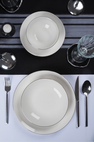 Hayal Platin Yaldız 24 Parça Yemek Takımı 6 Kişilik