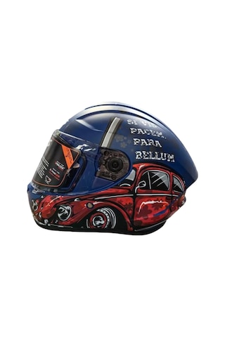 Motosiklet Full Face Draken S V.2 Çok Renkli Motorcu Kaskı Çift Vizörlü Çok Renkli