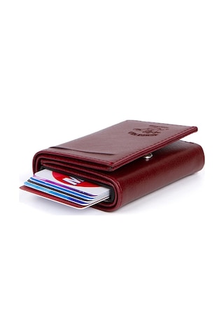 Newish Polo Erkek Mekanizmalı Kartlık Ve Cüzdan New145 - Bordo