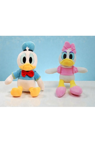 İthal Soft Kumaş Xl Boy Donald Duck & Daisy Duck Peluş Oyuncak Uyku & Oyun Arkadaşı Çeşitleri 60 Cm. Çok Renkli